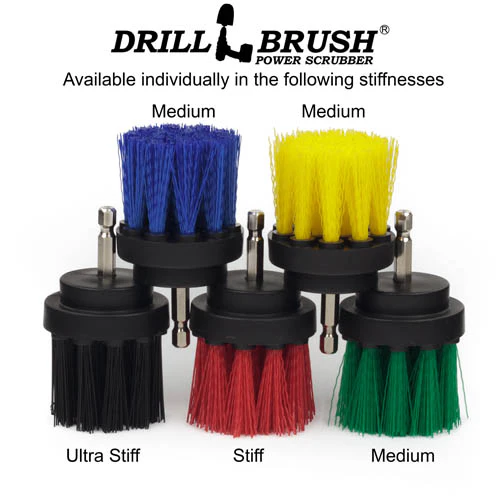 2in Black Brush - Ultra Stiff - Long Bristles - Heavy Duty Cleaning | 2in-L-K-QC-DB - Image 5
